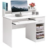Computer Desk Office Home Furniture Writing Desk with Hutch and Keyboard Tray