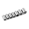 7pcs 3/8" Ratchet Wrench Hexagon Short Sockets Torque Spanner Accessories