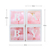 4pcs Baby Shower Decoration Transparent Box for Wedding Birthday Party