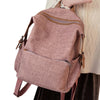 Contrast Trim Dual Buckle Casual Backpack