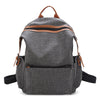 Contrast Trim Dual Buckle Casual Backpack