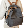 Contrast Trim Dual Buckle Casual Backpack