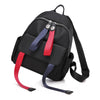 Women Backpack Color Contrast Strap Zipper Student Bag