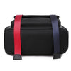 Women Backpack Color Contrast Strap Zipper Student Bag