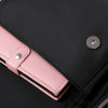 Women Backpack Color Contrast Strap Zipper Student Bag