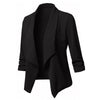 Plus Size Shawl Collar Open Front Blazer
