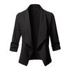Plus Size Shawl Collar Open Front Blazer