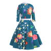 Planet Sun Moon Print Dress