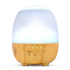 Wood Grain Night Light Humidifier with Water Tank DC Socket