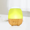 Wood Grain Night Light Humidifier with Water Tank DC Socket
