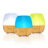 Wood Grain Night Light Humidifier with Water Tank DC Socket