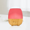Wood Grain Night Light Humidifier with Water Tank DC Socket