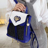Animal Print Leather Backpack Set