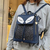 Animal Print Leather Backpack Set