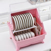 Two Layers Dish Rack Large Capacity Plastic Bowl Drainer