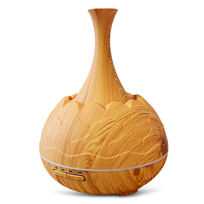 WiFi Aroma Diffuser Essential Oil Machine Air Humidifier Wood Pattern