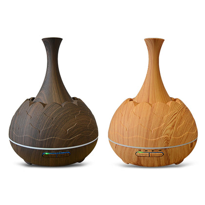 WiFi Aroma Diffuser Essential Oil Machine Air Humidifier Wood Pattern