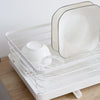 Kitchen Drain Rack Bowl Plate Dish Storage Shelf Metal PP Material