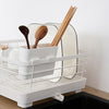 Kitchen Drain Rack Bowl Plate Dish Storage Shelf Metal PP Material