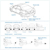 ZEEPIN 129 - B05 Car Parking Radar System 4 Ultrasonic Sensors LED Display Distance Detection 3-color Alarm Sound Alert
