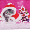 V-neck Christmas Print Vintage Dress for Women