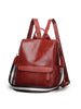 Leather Casual Multifunctional Backpack