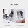 ecoco Wall-mounted Automatic Toothpaste Dispenser Toothbrush Holder with 4 Cups