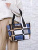 Geometric Print PU Leather Shoulder Bag
