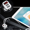 Dual USB Ports Car Charger with Smart Screen Display