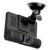 3 Lens WDR Dash Camera 4 inch Display HD 1080P Car DVR