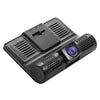 3 Lens WDR Dash Camera 4 inch Display HD 1080P Car DVR