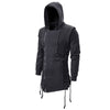 Side Lace Up Fleece Gothic Hoodie