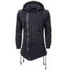 Side Lace Up Fleece Gothic Hoodie