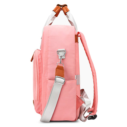 1912# Diaper Bag Large Capacity Backpack Multiple Pockets Water-resistant Fabric for Mom Baby Daddy