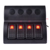 Socket Rocker Switch Panel for Car Boat Yacht PN-AP4