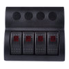 Socket Rocker Switch Panel for Car Boat Yacht PN-AP4