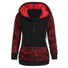 Skull Graphic Front Pocket Zip Up Hoodie