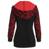 Skull Graphic Front Pocket Zip Up Hoodie