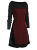 Cowl Neck Lace Up Guipure Panel Longline Knitwear