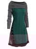Cowl Neck Lace Up Guipure Panel Longline Knitwear