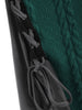 Cowl Neck Lace Up Guipure Panel Longline Knitwear
