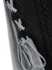 Cowl Neck Lace Up Guipure Panel Longline Knitwear