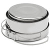 8PC Stainless Steel Picnic Pot Kit Camping Backpacking Hiking Cookware Set