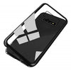 Magnetically Absorbing Metal Tempered Glass Flip Case for Samsung S10 Plus