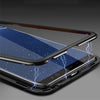 Magnetically Absorbing Metal Tempered Glass Flip Case for Samsung S10 Plus