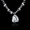 Silver Heart Pendant Necklace