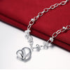 Silver Heart Pendant Necklace