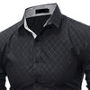 Men's Casual Slim Long Sleeve Plaid Shirt