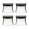 Solar Powered 3LEDs Fence Gutter Light Outdoor Garden Yard Wall Pathway Lamp 4PCS