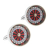 Alloy Film Printing Process Gambling Roulette Pattern Men'S Cufflinks